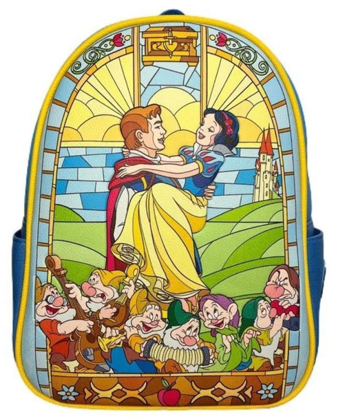 Snow White and the Seven Dwarfs (1937) - Stained Glass US Exclusive Mini Backpack-Loungefly-LOUWDBK2194