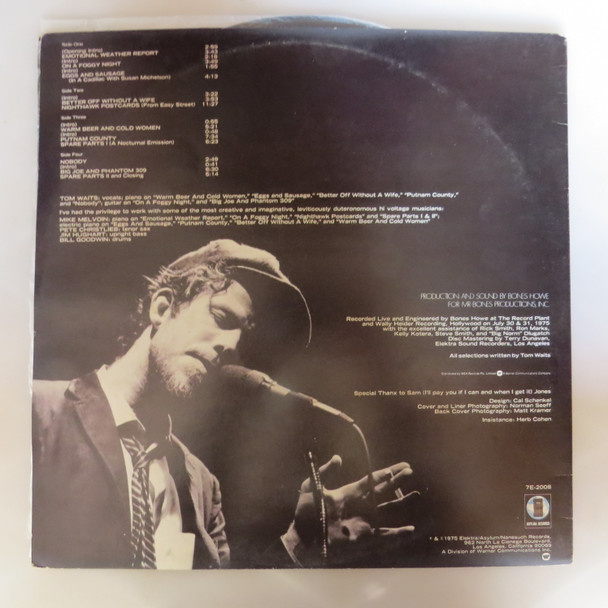 Tom Waits-Nighthawks At The Diner-Aussie VINYL LP-USED-SHLP_2723