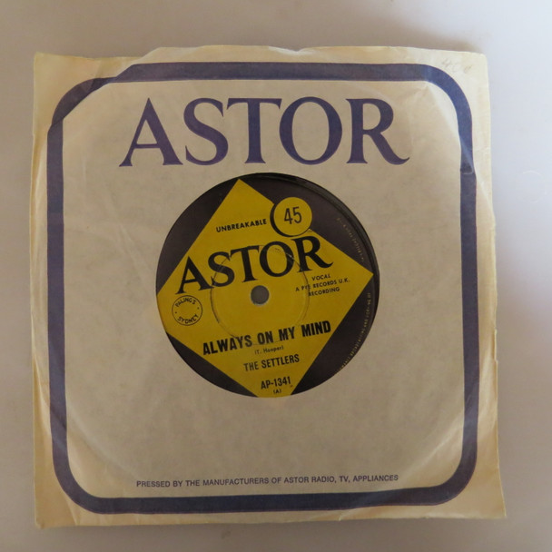 The Settlers-Always On My Mind-VINYL 7"-Aussie Press-USED-SHLP_2751