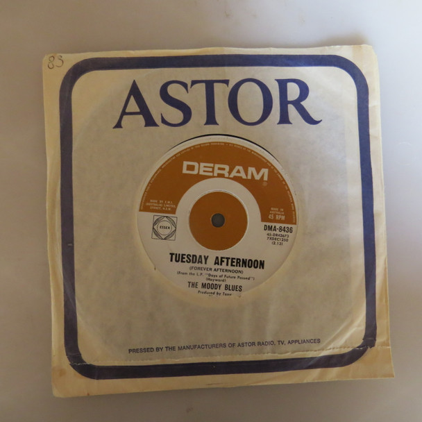 The Moody Blues-Tuesday Afternoon (Forever Afternoon)-VINYL 7"-Aussie Press-USED-SHLP_2758