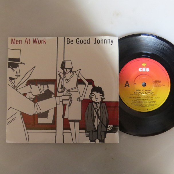 Men At Work-Be Good Johnny-VINYL 7"-Aussie Press-USED-SHLP_2786
