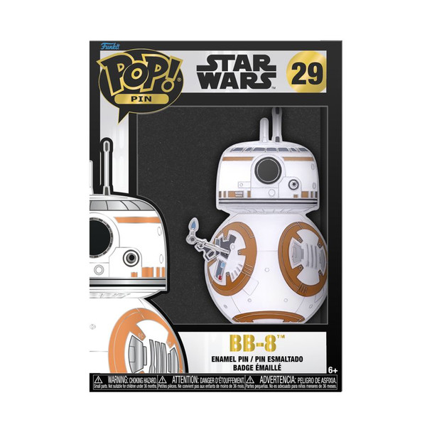 Star Wars - BB-8 with Lighter-SLIGHT BOX DAMAGE 4" Pop! Enamel Pin-Funko-FUNSTPP0064