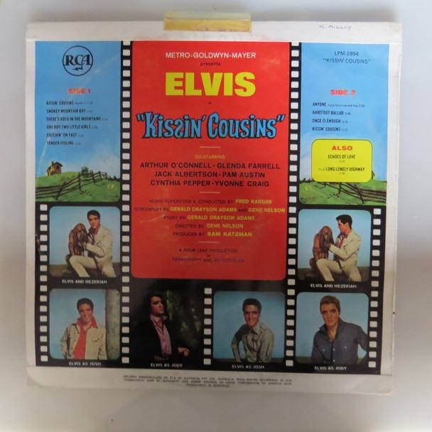 Elvis Presley-Kissin' Cousins-VINYL LP-Aussie Press-USED-SHLP_3853
