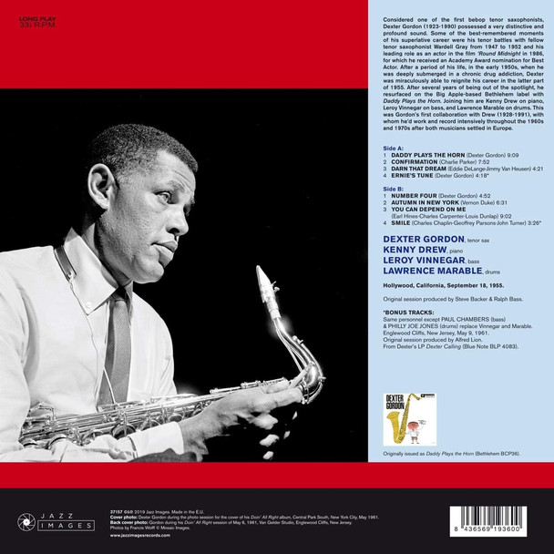 Dexter Gordon-Daddy Plays the Horn-Vinyl LP-Brand New/Still sealed_LAS0723158