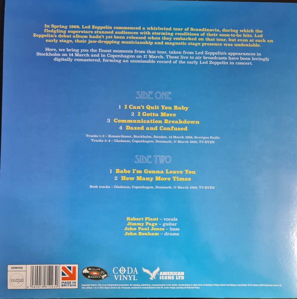 LED ZEPPELIN-The Scandanavia Sessions (White Vinyl)-Vinyl LP-Brand New/Still sealed_LAS0823114