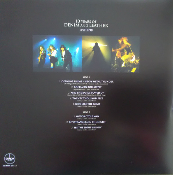 SAXON / 10 YEARS OF DENIM AND LEATHER  LIVE (violet vinyl)--Vinyl LP-Brand New/Still sealed_TTT1023097