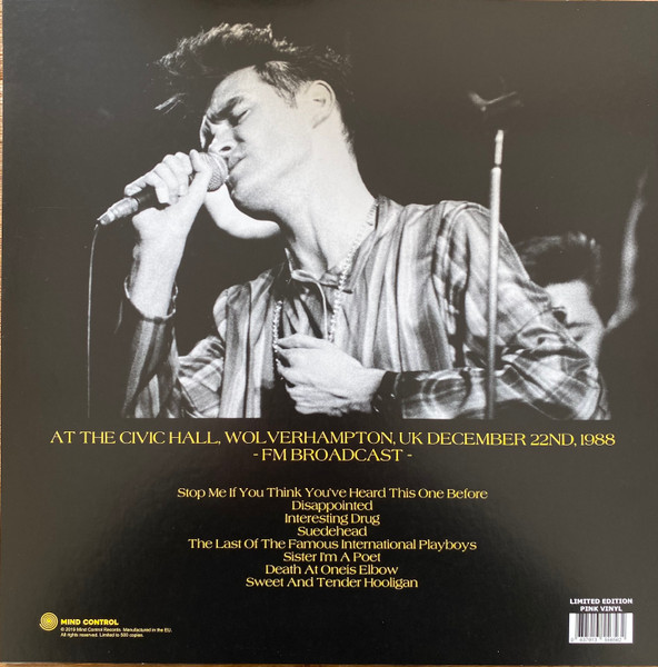 MORRISSEY-At The Civic Hall. Wolverhampton. Uk December 22Nd. 1988 (Pink Vinyl)-Vinyl LP-Brand New/Still sealed_LAS1023134