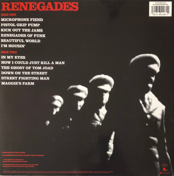 RAGE AGAINST THE MACHINE-Renegades-Vinyl LP-Brand New/Still sealed_LAS1123298