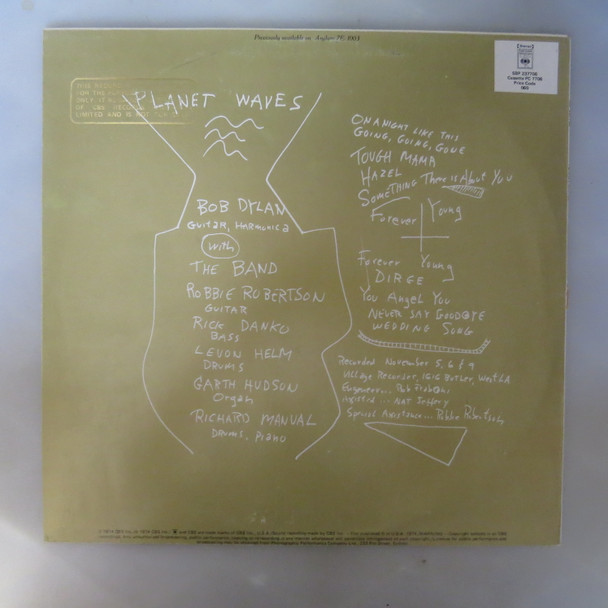 Bob Dylan-Planet Waves- (Aussie Promo press) VINYL LP-USED-SHLP_4497