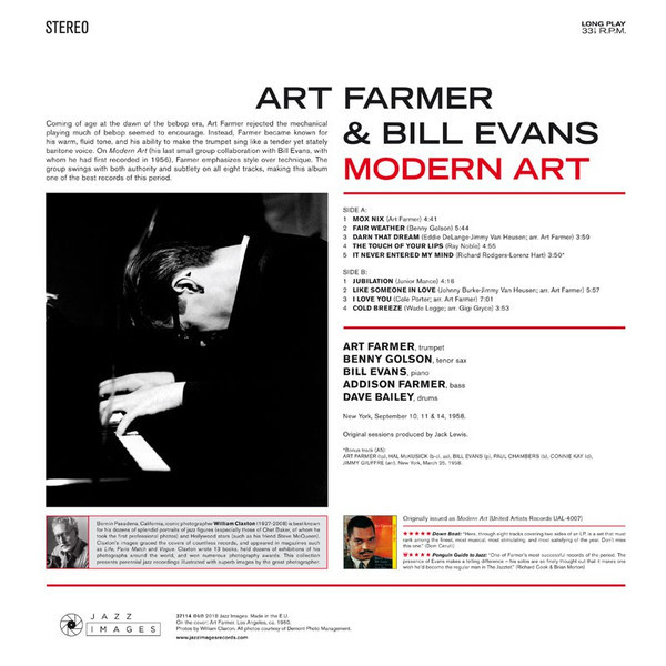 ART FARMER & BILL EVANS-Modern Art (Deluxe Edition)-Vinyl LP-Brand New/Still sealed_LAS0324032