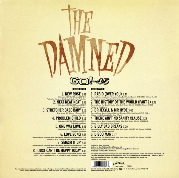 The Damned-Go! - 45-Vinyl LP-Brand New/Still sealed_LAS0324146