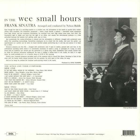 Frank Sinatra-In the Wee Small Hours-Vinyl LP-Brand New/Still sealed_LAS0324099