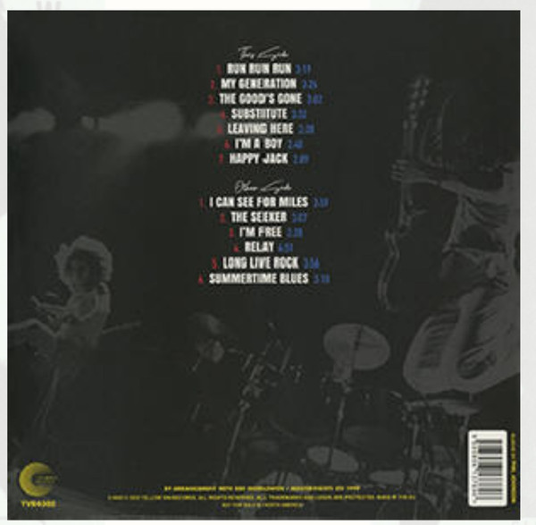 WHO-Back And Forth - Bbc Live At Bbc Studios. London (Special Edition) (Yellow Vinyl)-Vinyl LP-Brand New/Still sealed_LAS0324050