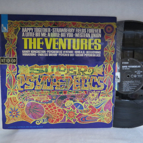 The Ventures-Super Psychedelics-VINYL LP-USED-SHLP_4961