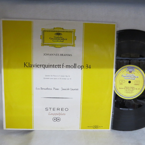 Johannes Brahms Quartet-Klavierquintett F-moll Op. 34-VINYL LP-USED-SHLP_4973