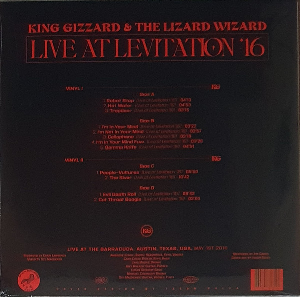 KING GIZZARD AND THE LIZARD WIZARD- Live At Levitation '16 (2LP Set)-Vinyl LP-Brand New/Still sealed_LAS0723043