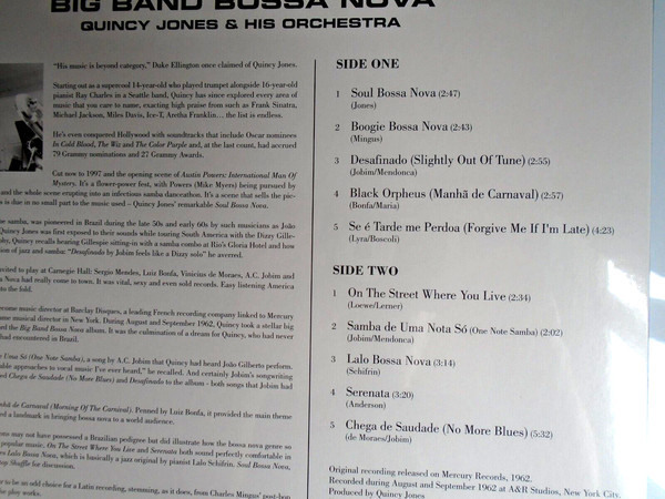 Quincy Jones-Big Band Bossa Nova-Vinyl LP-Brand New/Still sealed_LAS05240118