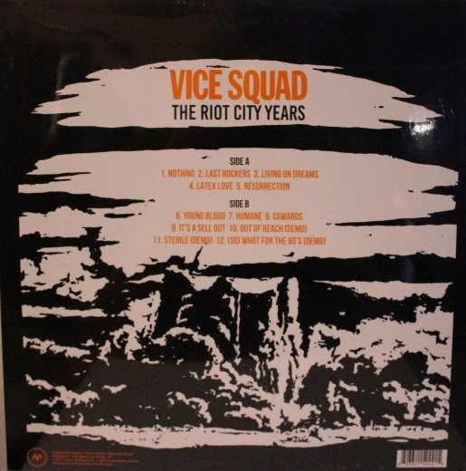 Vice Squad-The Riot City Years-Vinyl LP-Brand New/Still sealed_LAS05240142