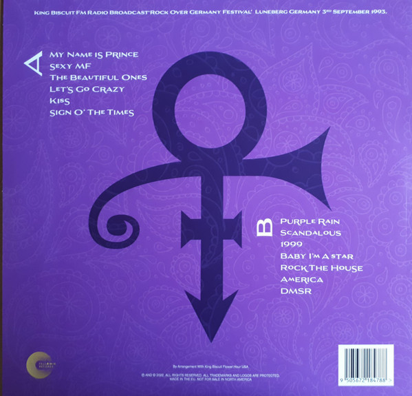 PRINCE-Rock Over Germany Festival 1993 (Yellow Vinyl)-Vinyl LP-Brand New/Still sealed_LAS05240125