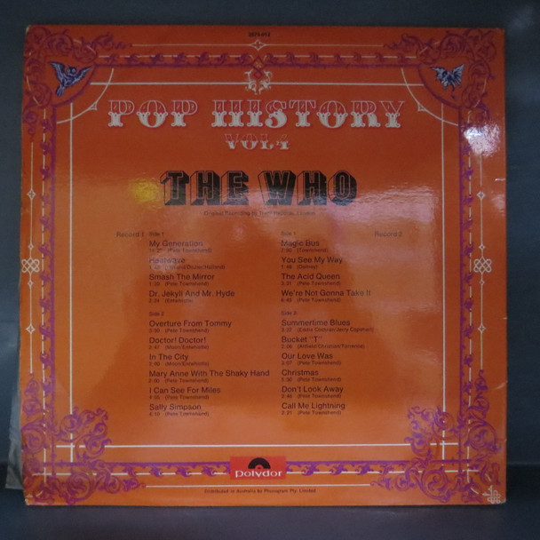 The Who-Pop History Vol 4-VINYL LP-USED-SHLP_5074
