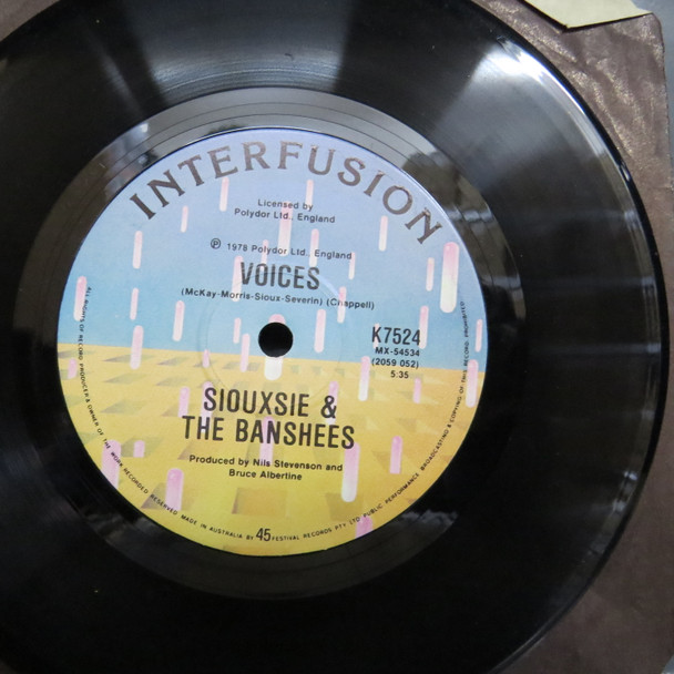 Siouxsie & The Banshees-Hong Kong Garden-Aussie Interfusion  7" vinyl single-USED-SHLP_5417