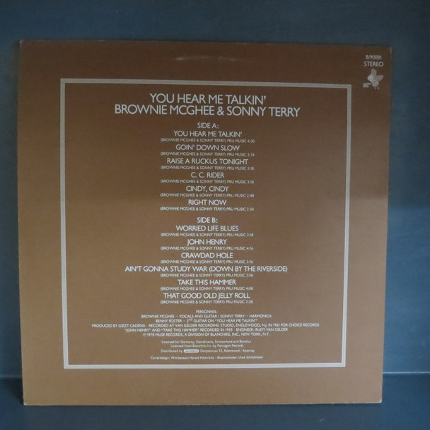 Sonny Terry & Brownie McGhee-You Hear Me Talkin'-VINYL LP-USED-SHLPDI020524_5243
