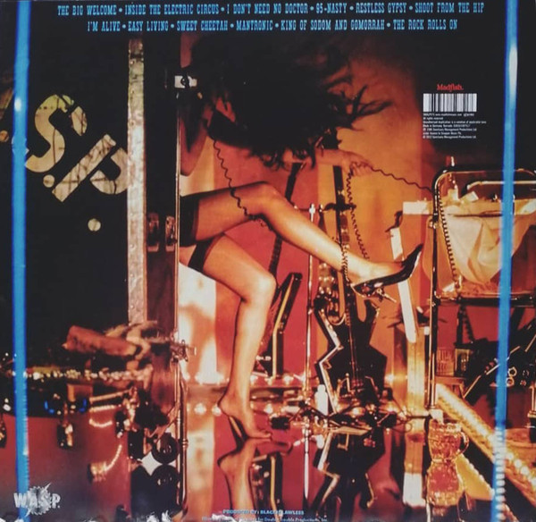 W.A.S.P.-Inside the Electric Circus (Blue Vinyl)-Vinyl LP-Brand New/Still sealed_LAS0824284