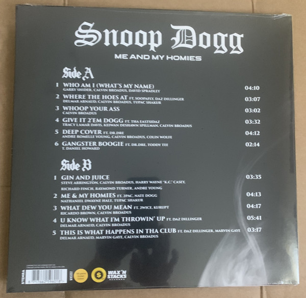 SNOOP DOGG - Me And My Homies--Vinyl LP-Brand New/Still sealed_LAS1124128