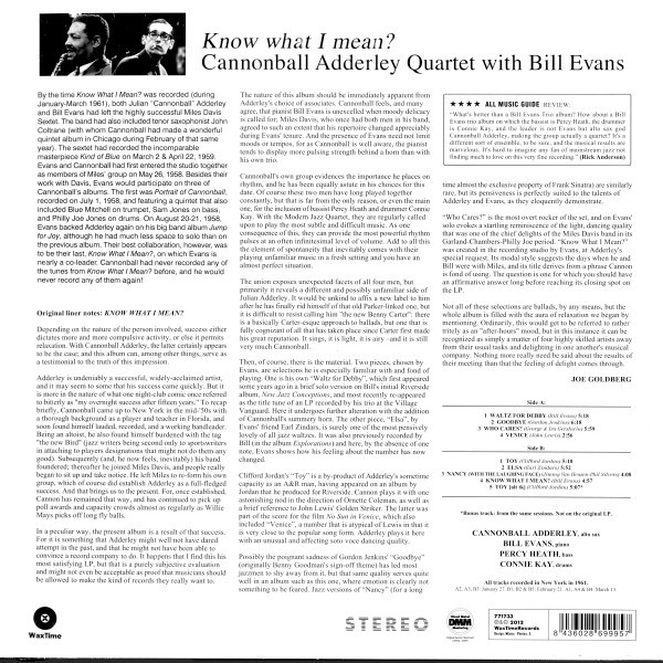 CANNONBALL ADDERLEY-Know What I Mean?-Vinyl LP-Brand New/Still sealed_LAS1224108