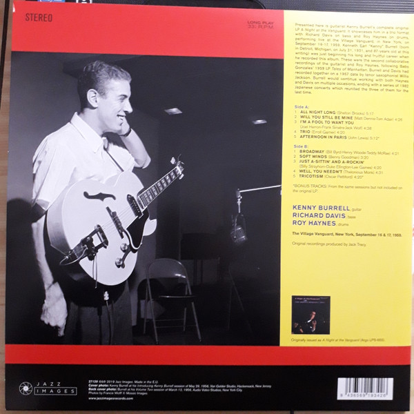 KENNY BURRELL-A Night At The Vanguard-Vinyl LP-Brand New/Still sealed_LAS1224111