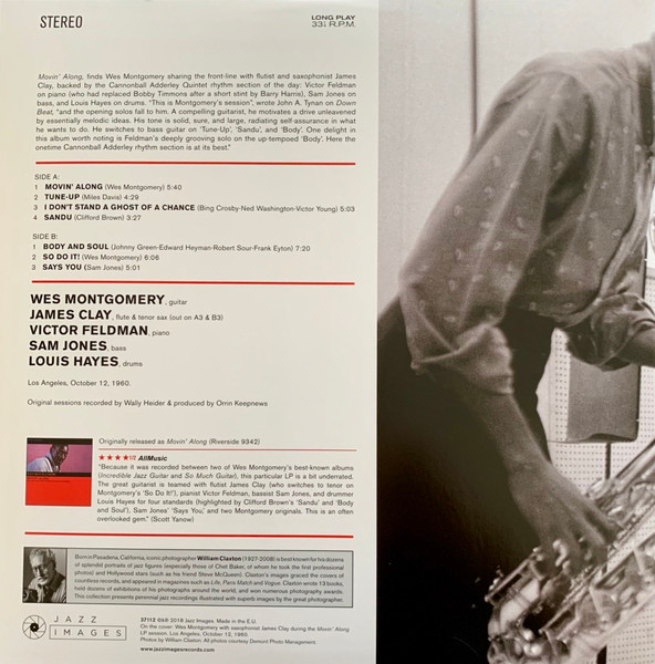 WES MONTGOMERY-Movin' Along (Deluxe Gatefold Edition)-Vinyl LP-Brand New/Still sealed_LAS1224113