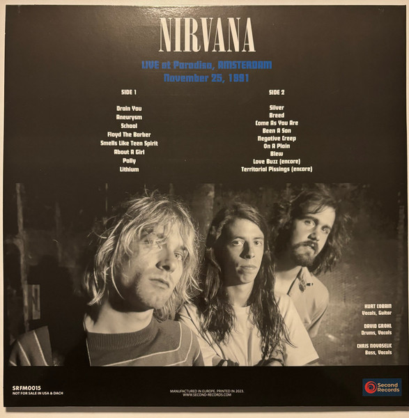 NIRVANA-Live At Paradiso. Amsterdam 1991 (Grey Marble Vinyl)-Vinyl LP-Brand New/Still sealed_LAS12241031