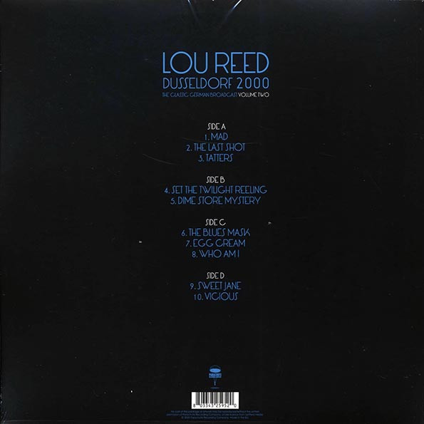 Lou Reed - Dusseldorf 2000 Volume 2: The Classic German Broadcast (2xLP Set) (Gatefold Jacket)--Vinyl LP-Brand New/Still sealed_MIL202501_129