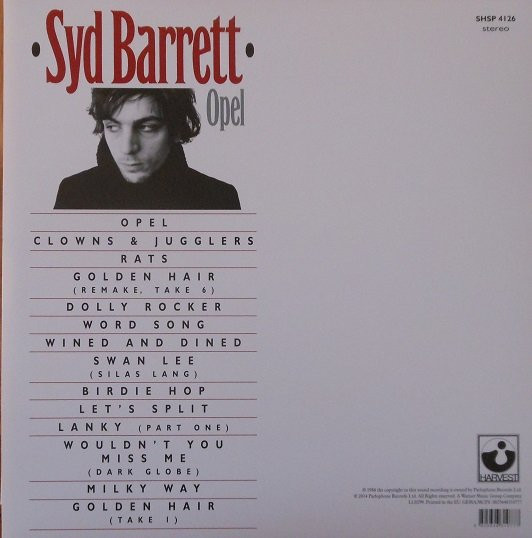 Syd Barrett-Opel-Vinyl LP-Brand New/Still sealed_RW0125131