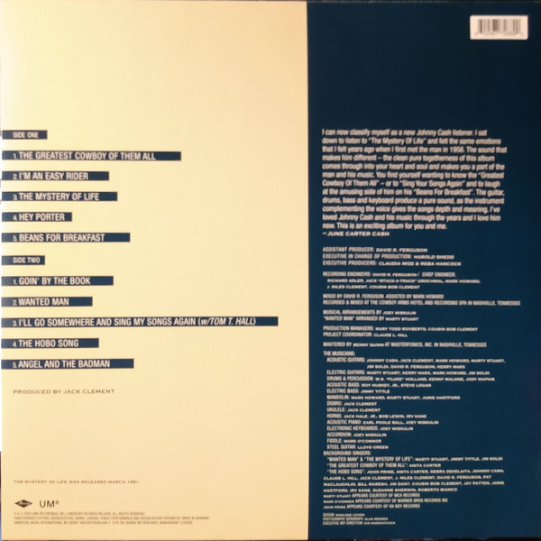 CASH, JOHNNY / THE MYSTERY OF LIFE--Vinyl LP-Brand New/Still sealed_TTT0224114