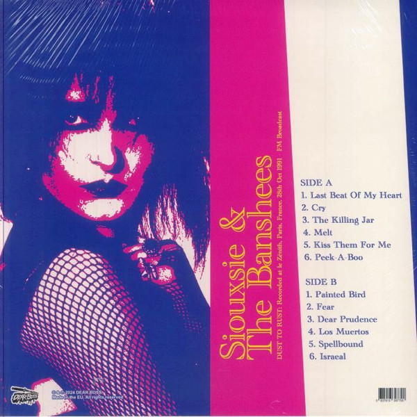 SIOUXSIE & THE BANSHEES - Dust To Rust: Live At Le Zenith. Paris. France. 28th Oct 1991 - FM Broadcast (Coloured Vinyl)--Vinyl LP-Brand New/Still sealed_LAS0225248