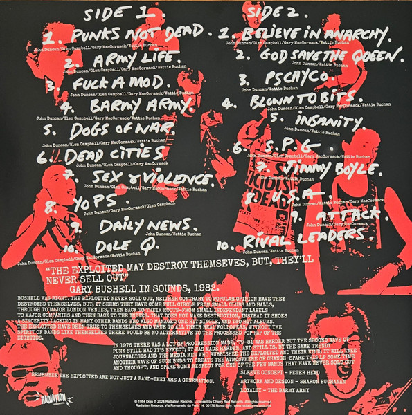 EXPLOITED - Totally Exploited (Red Vinyl)--Vinyl LP-Brand New/Still sealed_LAS0225153