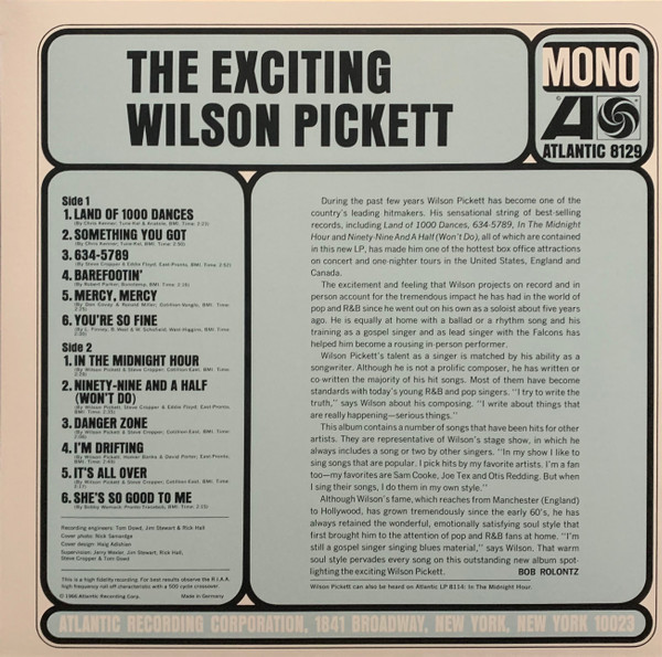 WILSON PICKETT - The Exciting Wilson Pickett--Vinyl LP-Brand New/Still sealed_LAS0225264