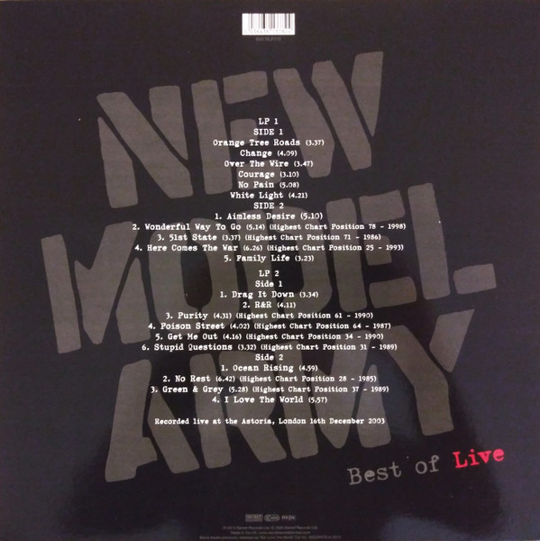 NEW MODEL ARMY - Best Of Live--Vinyl LP-Brand New/Still sealed_LAS0325134