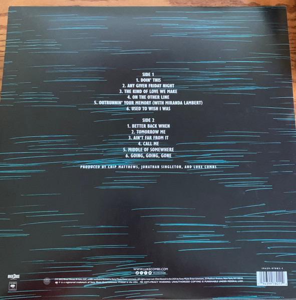 LUKE COMBS - Growin' Up--Vinyl LP-Brand New/Still sealed_LAS0325137