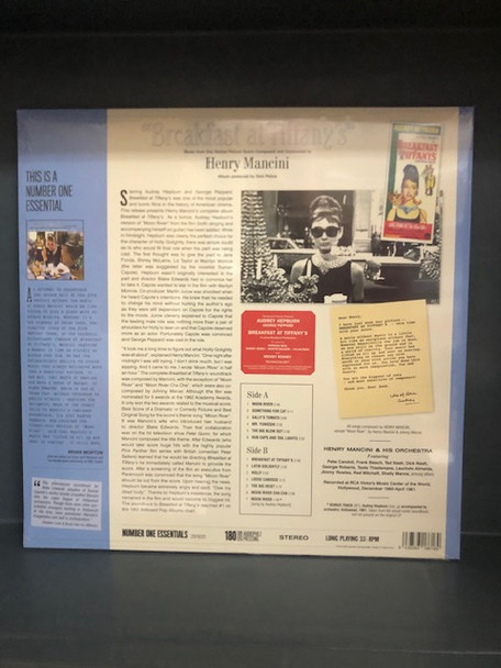 HENRY MANCINI - Breakfast At Tiffany's (+1 Bonus Track) (Limited Edition)--Vinyl LP-Brand New/Still sealed_LAS0425101