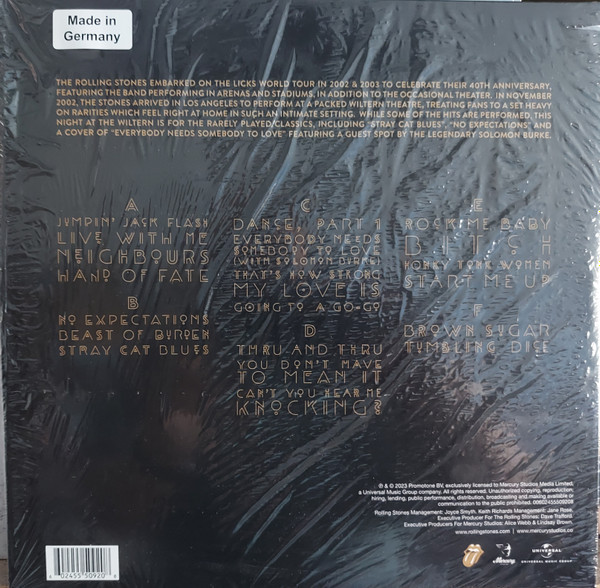 ROLLING STONES / Live At The Wiltern (3LP)--Vinyl LP-Brand New/Still sealed_TTT0224163