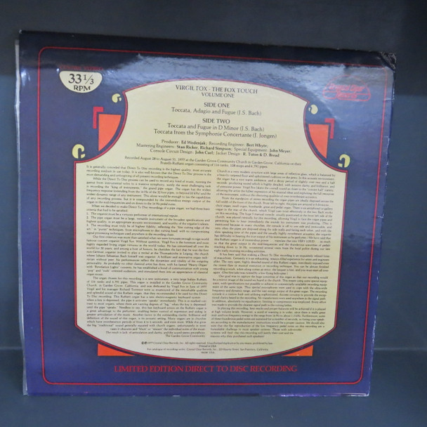 Virgil Fox-The Fox Touch Volume One-VINYL LP-USED-SHLP270225_6803