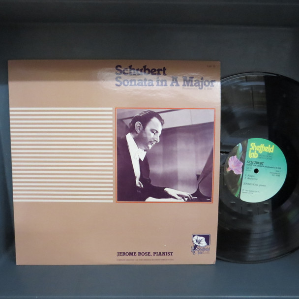 Franz Schubert - Jerome Rose-Sonata In A Major (Posthumous) D. 959-(Sheffield Lab) VINYL LP-USED-SHLP270225_6824