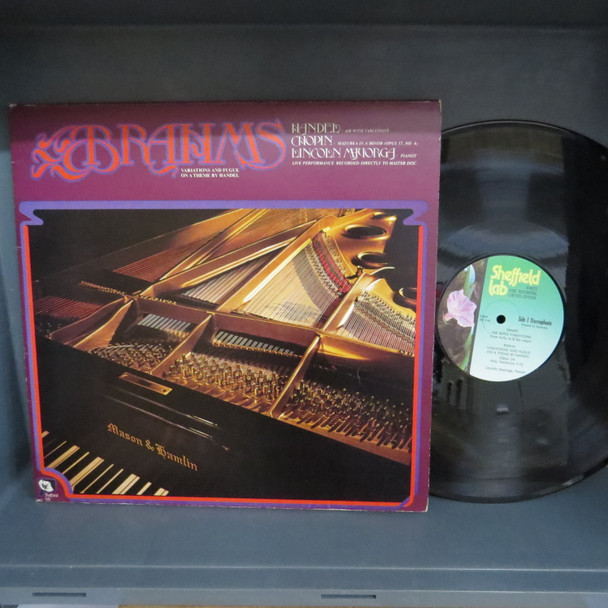 Johannes Brahms / Georg Friedrich Händel / Frédéric Chopin, Lincoln Mayorga-Variations And Fugue On A Theme By Handel / Air With Variations / Mazurka In A Minor (Opus 17 , No. 4)-(Sheffield Lab) VINYL LP-USED-SHLP270225_6831