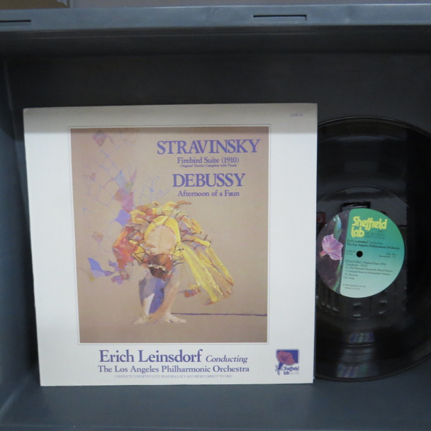 Igor Stravinsky / Claude Debussy - Erich Leinsdorf Conducting Los Angeles Philharmonic Orchestra-Firebird Suite (1910), Original Version Complete With Finale / Afternoon Of A Faun-(Sheffield Lab) VINYL LP-USED-SHLP270225_6833