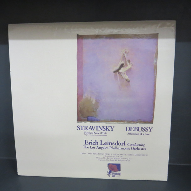Igor Stravinsky / Claude Debussy - Erich Leinsdorf Conducting Los Angeles Philharmonic Orchestra-Firebird Suite (1910), Original Version Complete With Finale / Afternoon Of A Faun-(Sheffield Lab) VINYL LP-USED-SHLP270225_6833