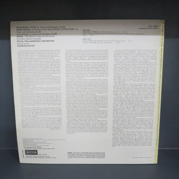 Kyung-Wha Chung-Royal Philharmonic Orchestra Charles Dutoit-VINYL LP-USED-SHLP270225_6839