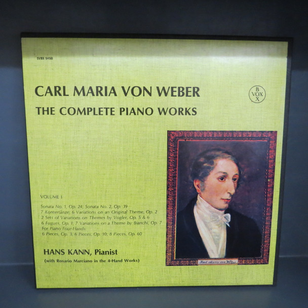Carl Maria Von Weber -The Complete Piano Works Vol.1-VINYL LP-USED-SHLP270225_6853