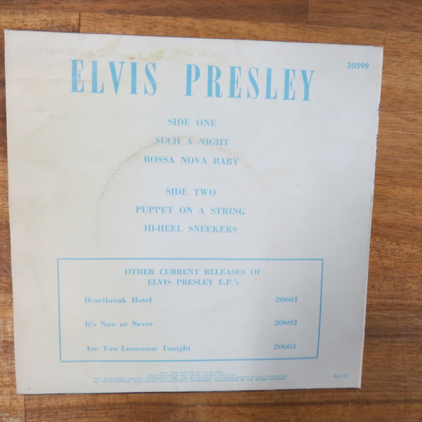 Elvis Presley-Such A Night-VINYL 7" single-USED-SHLP170425_7006